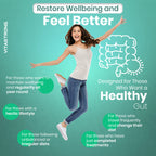 Lactic Ferments Probiotic Vitastrong Vegan, Formula Multiceppo with Live Bacteria, Inulin and Lactobacillus Plantarum, Gatroresistant Capsules, Premium Quality, Laboratory Tested, Gluten Free