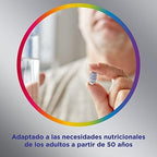 Multicentrum Adultos 50+, Complemento Alimenticio Multicolor Vitaminas Con 13 Vitaminas Y 11 Minerales, Sin Gluten, 30 Comprimidos