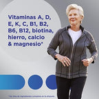 Multicentrum Adultos 50+, Complemento Alimenticio Multicolor Vitaminas Con 13 Vitaminas Y 11 Minerales, Sin Gluten, 30 Comprimidos