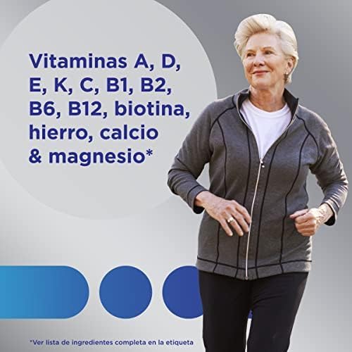 Multicentrum Adultos 50+, Complemento Alimenticio Multicolor Vitaminas Con 13 Vitaminas Y 11 Minerales, Sin Gluten, 30 Comprimidos