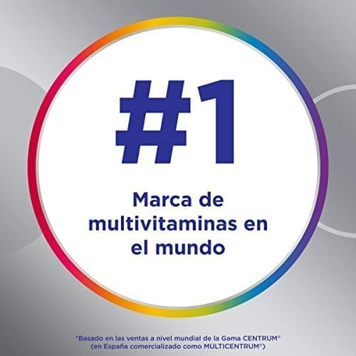 Multicentrum Adultos 50+, Complemento Alimenticio Multicolor Vitaminas Con 13 Vitaminas Y 11 Minerales, Sin Gluten, 30 Comprimidos