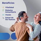 Multicentrum Adultos 50+, Complemento Alimenticio Multicolor Vitaminas Con 13 Vitaminas Y 11 Minerales, Sin Gluten, 30 Comprimidos