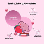 Calcio Y Vitamina D3 Para Niños - 90 Gominolas, Sabor a Vainilla Y Fresa - Suplemento Para Niños Para Su Crecimiento Y Desarrollo - 45 Días De Suministro - Sin Lactosa Ni Gluten
