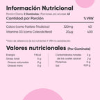 Calcio Y Vitamina D3 Para Niños - 90 Gominolas, Sabor a Vainilla Y Fresa - Suplemento Para Niños Para Su Crecimiento Y Desarrollo - 45 Días De Suministro - Sin Lactosa Ni Gluten