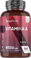 Vitamina a 10000 UI - 365 Comprimidos De Acetato De Retinol Vegano Y Sin OGM Para 1 Año - La Vitamina a Contribuye Al Mantenimiento Normal De La Vista (EFSA)