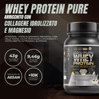 Whey Protein | Proteina Whey Pura Con Collagene E Magnesio | Migliora I Tuoi Allenamenti | Protegge E Aumenta La Massa Muscolare | 1000G Di Proteina (Vaniglia)