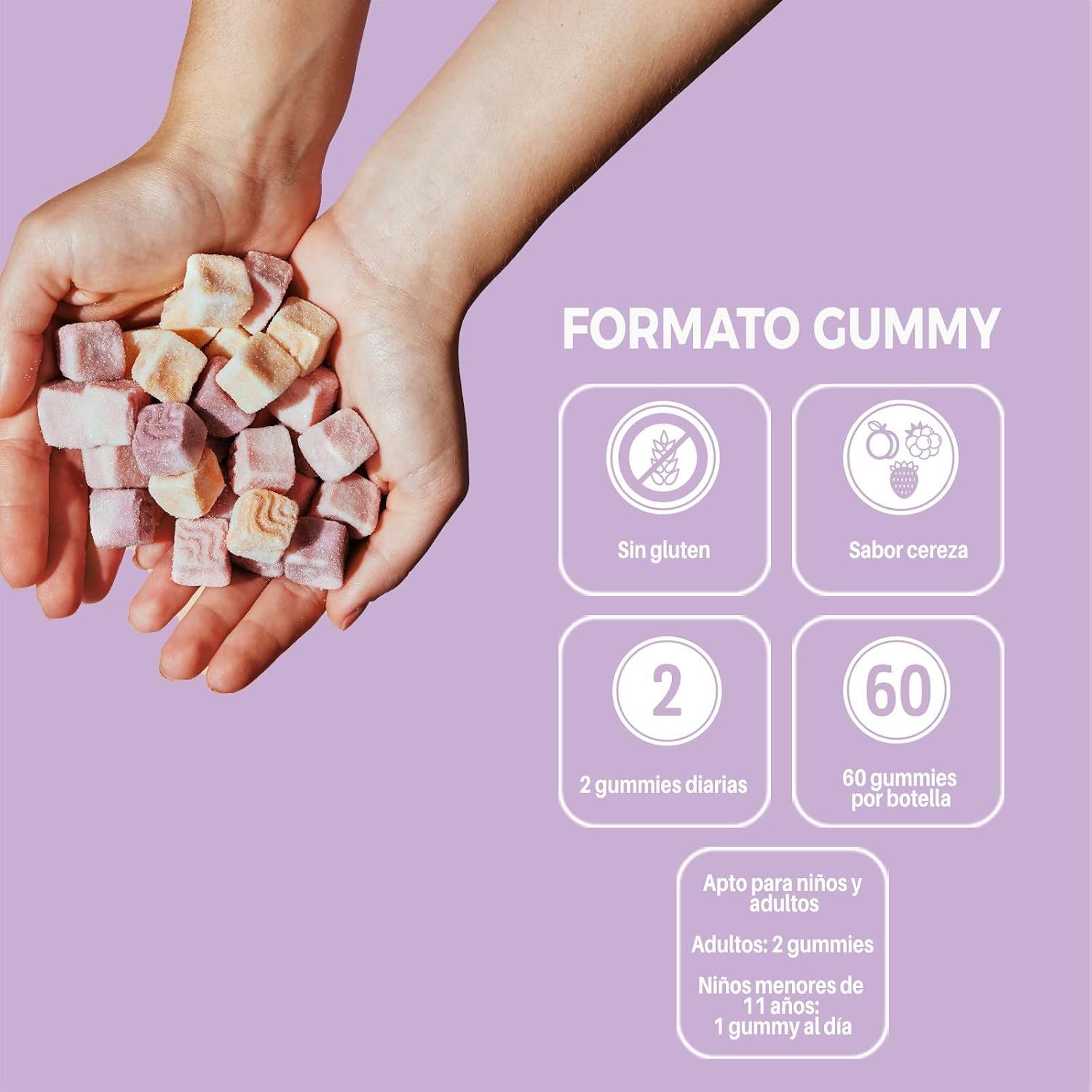 VITALDIN 60 Gominolas De Calcio & Vitamina D3, 500 Mg, 1.000 IU Por Dosis – (30 Días) Sabor Frutas – Ayuda a Mantener Huesos Y Dientes – Sin Gluten – Apto Para Niños & Adultos
