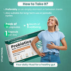 Lactic Ferments Probiotic Vitastrong Vegan, Formula Multiceppo with Live Bacteria, Inulin and Lactobacillus Plantarum, Gatroresistant Capsules, Premium Quality, Laboratory Tested, Gluten Free