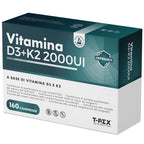 Vitamin D3 2000 IU + Vitamin K2 160 High Dosage Tablets for Joints, Bones, Toughes, Muscles, Immune System and Football and Phosphorus Absorption (160 Units (Pack of 1))